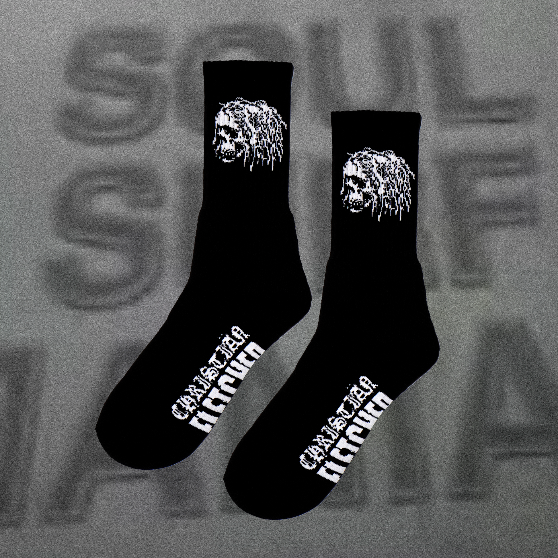 B Skull Sock