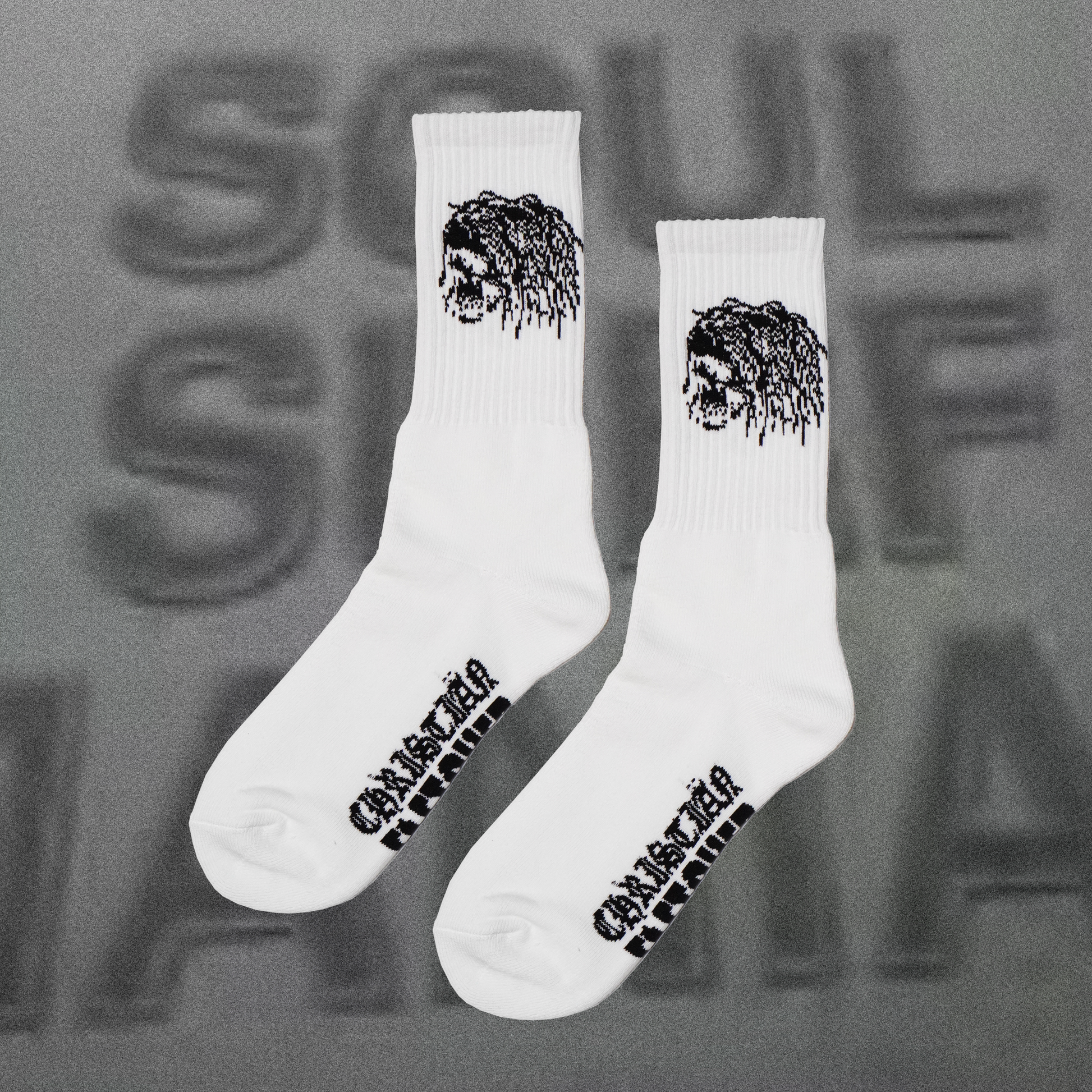 B Skull Sock