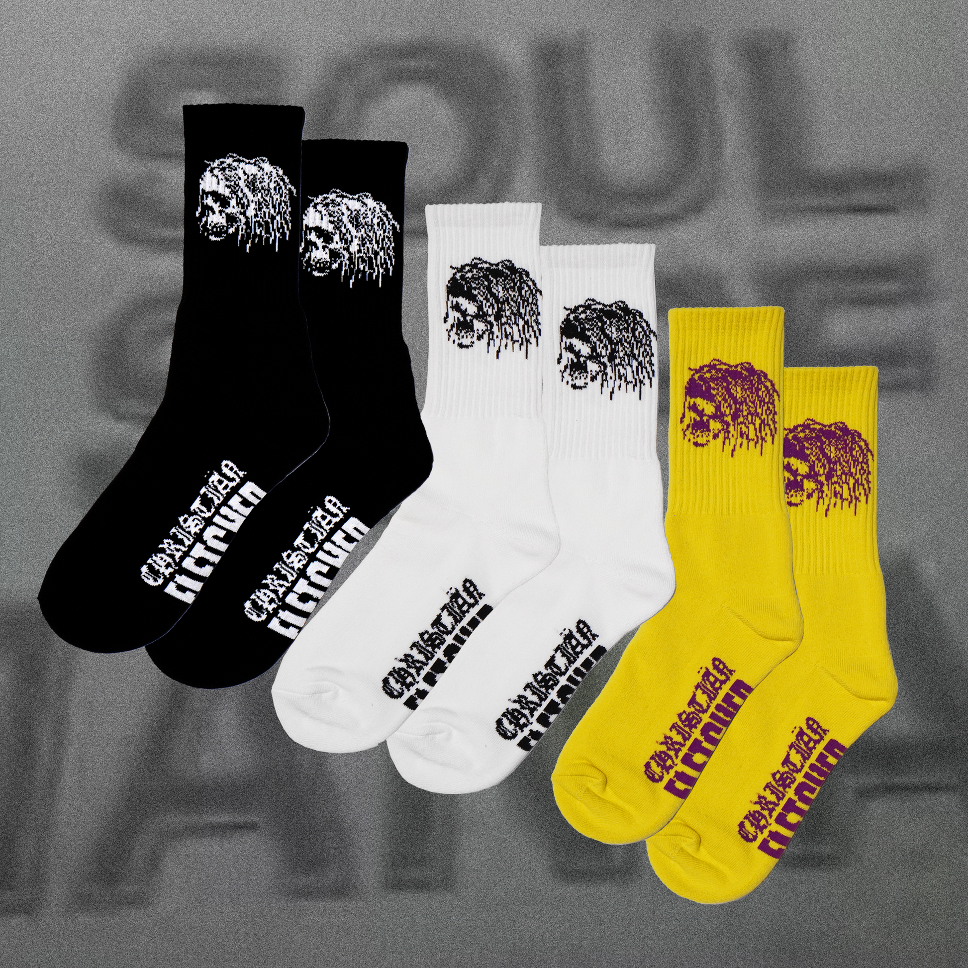 B Skull Sock