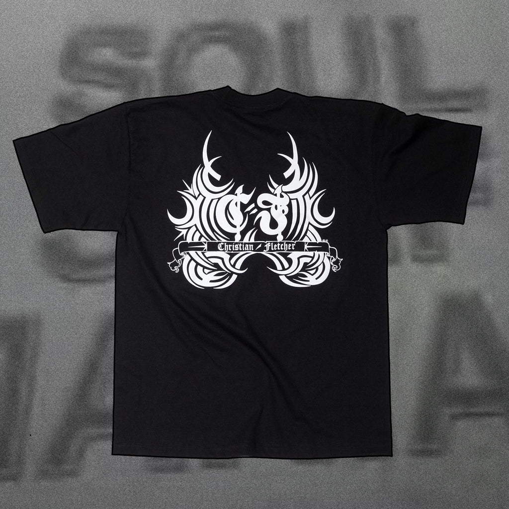 Tribal Wings T - Black